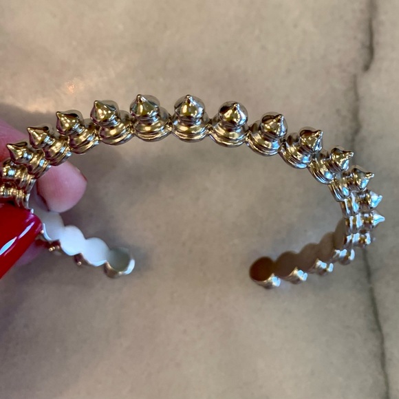 KENDRA SCOTT Silver Rory Spiked Cuff Bracelet - Picture 5 of 7